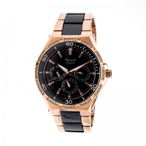 Alexandre Christie AC 2294 Rosegold Black Ceramic BFBRGMA